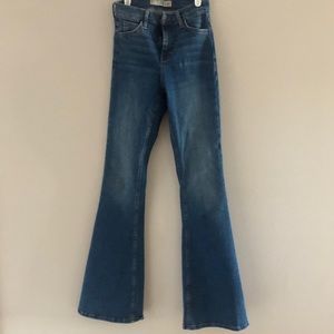 EUC Jamie High Waist Topshop Flares size 25 (32L).